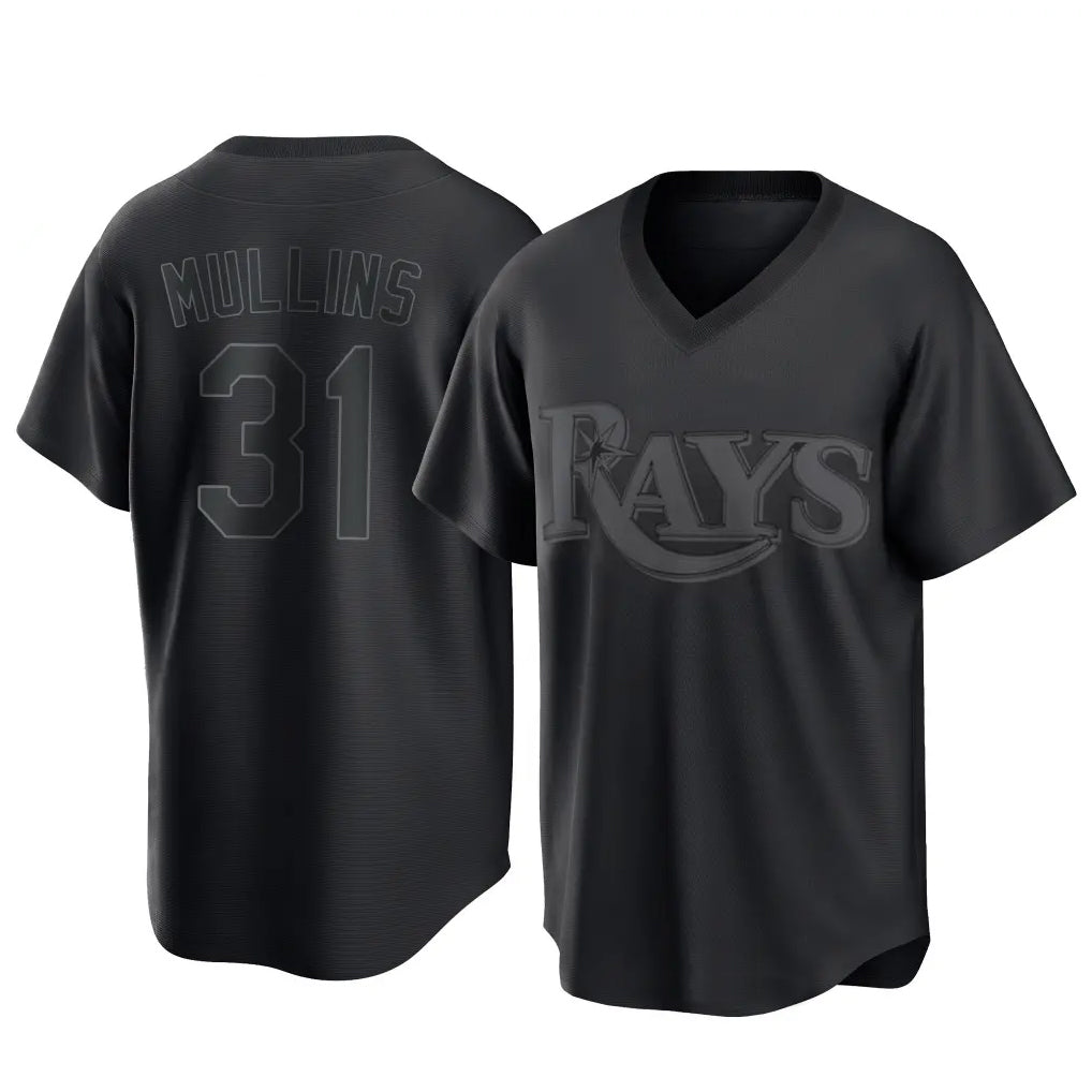 T.Bay Rays #31 Cedric Mullins Player Black Home Game Jdoa Stitched Jerseys