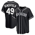 C.Rockies #49 Antonio Senzatela Player Black Fashion Out Home Game Jdoa Stitched Jerseys