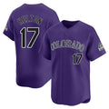 C.Rockies #17 Todd Helton Player Purple Limited Home Jdoa Stitched Jerseys