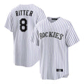 C.Rockies #8 Ryan Ritter Player White Game Home Jdoa Stitched Jerseys