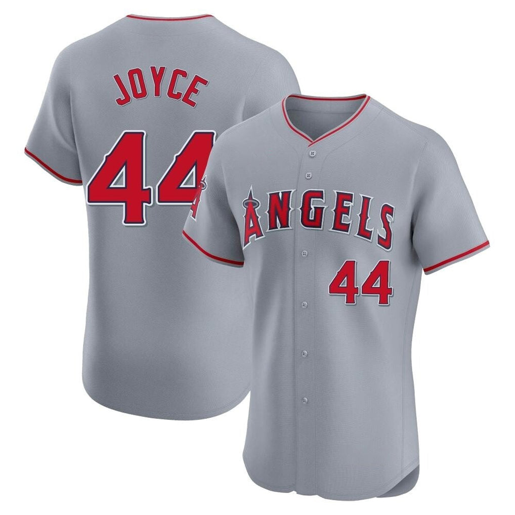 LA.Angels #44 Ben Joyce Player Gray Home Limited Elite Jdoa Stitched Jerseys
