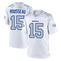 B.Bills #15 Greg Rousseau Player White Rivalries Collection Game Jdoa Stitched Jerseys