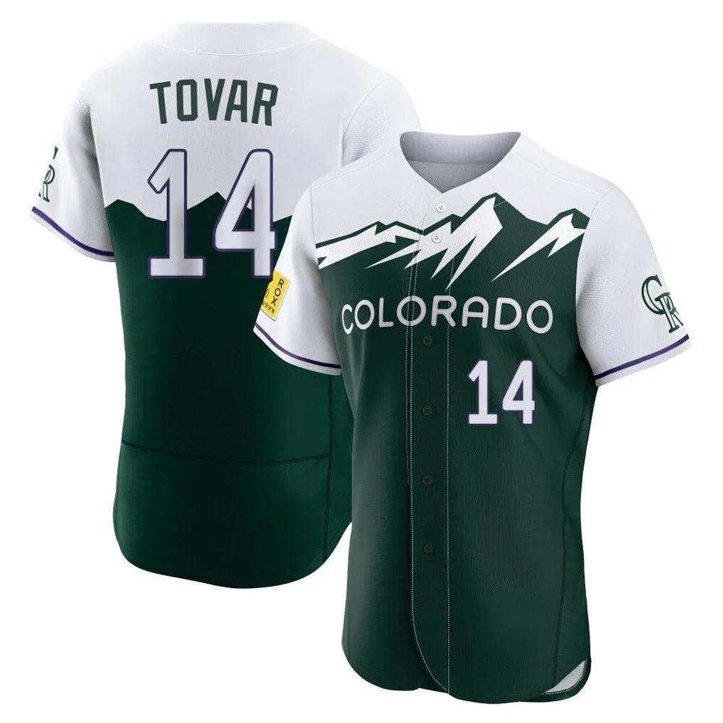 C.Rockies #14 Ezequiel Tovar Player Green City Connect Limited Elite Home Jdoa Stitched Jerseys