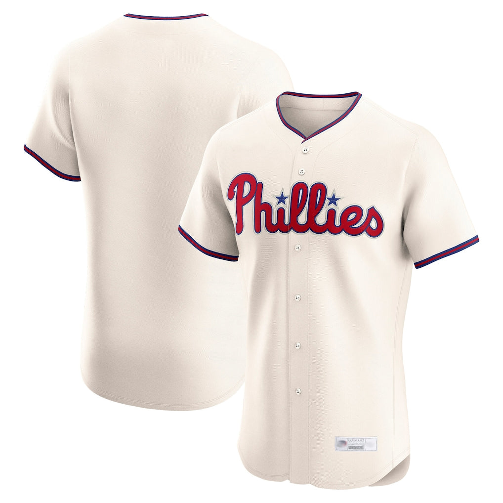 P.Phillies ## Phillies Blank Player Cream Home Limited Elite Jdoa Stitched Jerseys