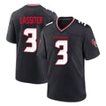 H.Texans #3 Kamari Lassiter Player Navy Team Home Game Jdoa Stitched Jerseys