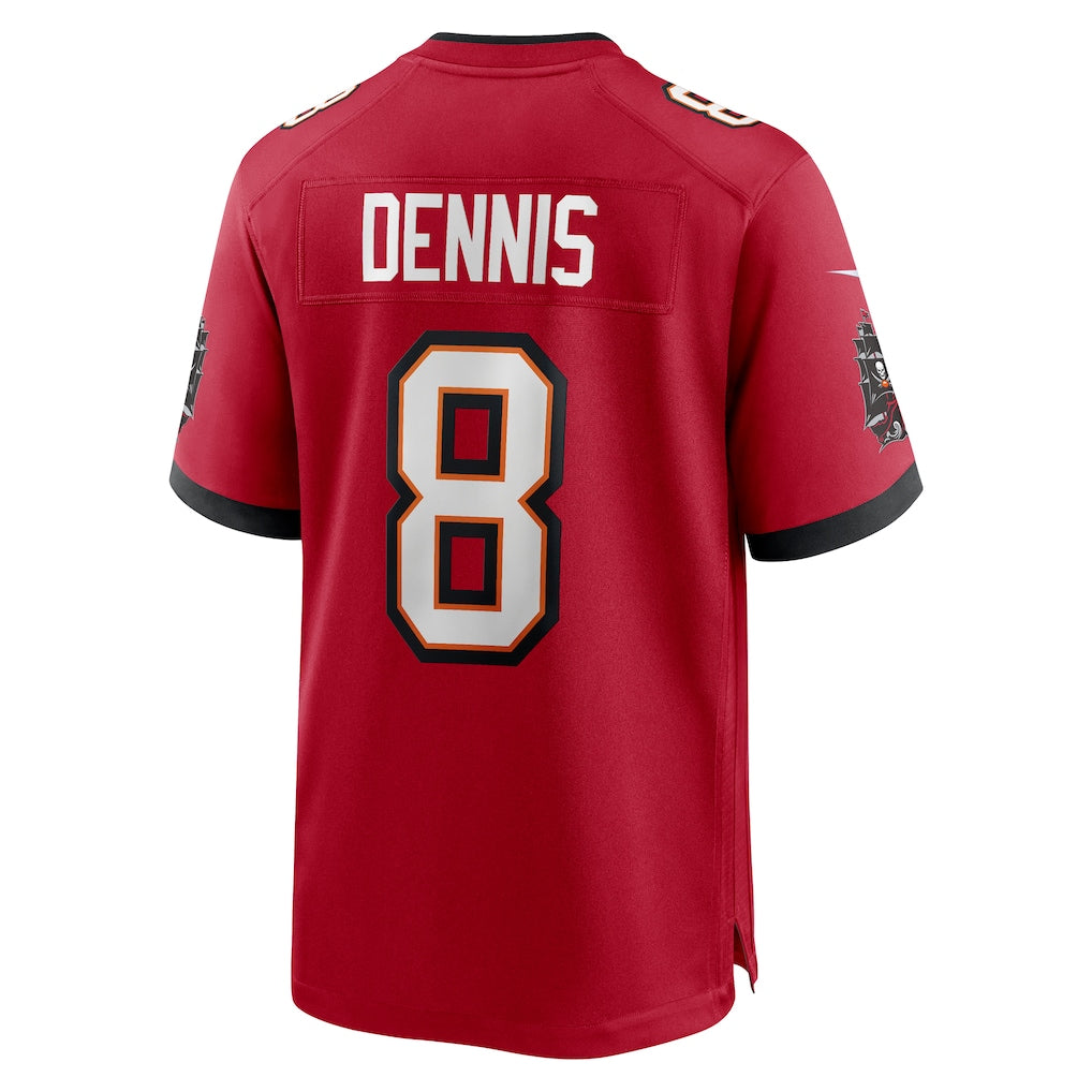 Jdoa TB.Buccaneers #8 SirVocea Dennis Red Game Jersey