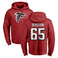 A.Falcons #65 Matthew Bergeron Player Red Pullover Hoodies Home Game Jdoa Stitched Jerseys