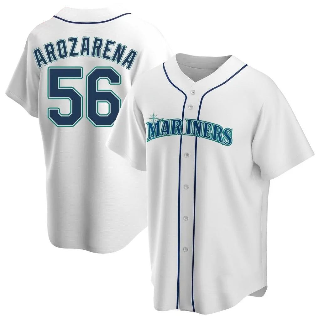 S.Mariners #56 Randy Arozarena Player White Home Game Jdoa Stitched Jerseys