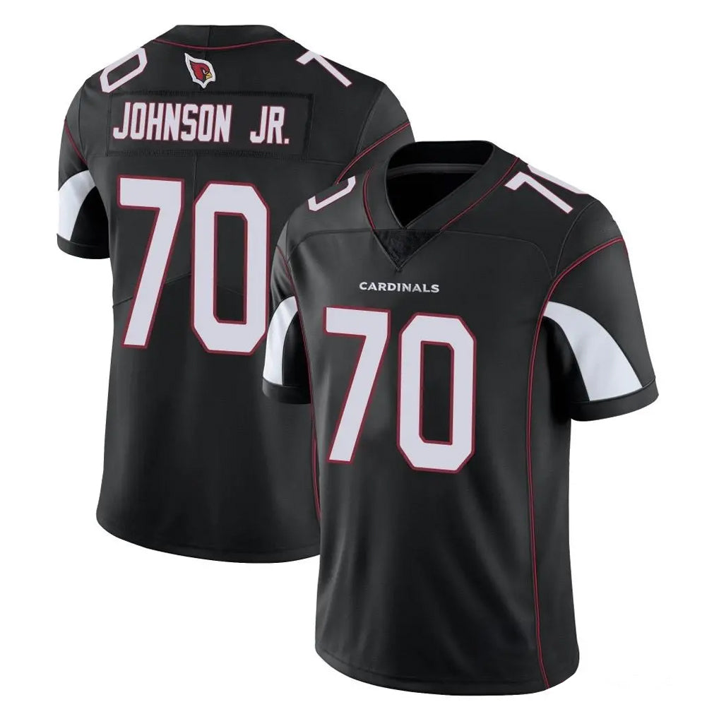 A.Cardinals #70 Paris Johnson Jr. Player Black Vapor Limited Home Game Jdoa Stitched Jerseys
