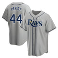 T.Bay Rays #44 Ryan Pepiot Player Gray Home Game Jdoa Stitched Jerseys
