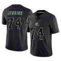 C.Browns #74 Elgton Jenkins Player Black Reflective Home Game Jdoa Stitched Jerseys