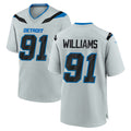 D.Lions #91 Tyleik Williams Player Silver 2026 Rivalries Collection Home Game Jdoa Stitched Jerseys