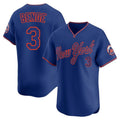 NY.Mets #3 Carson Benge Player Royal T-shirt Home Limited Elite Jdoa Stitched Jerseys