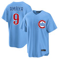 C.Cubs #9 Miguel Amaya Player Light Blue Home Game Jdoa Stitched Jerseys