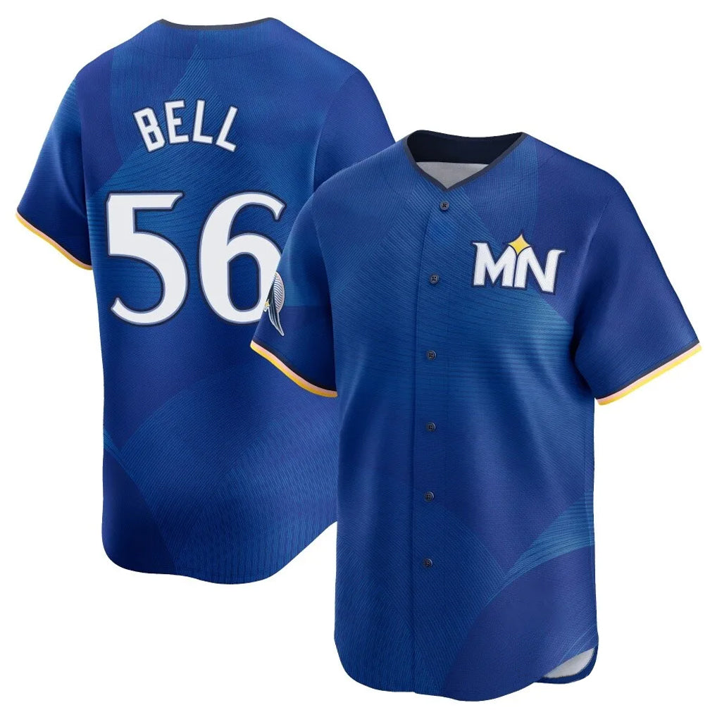 M.Twins #56 Josh Bell Player Royal City Connect Limited Home Jdoa Stitched Jerseys