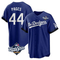 LA.Dodgers #44 Andy Pages Player Royal World Series City Connect Home Game Jdoa Stitched Jerseys