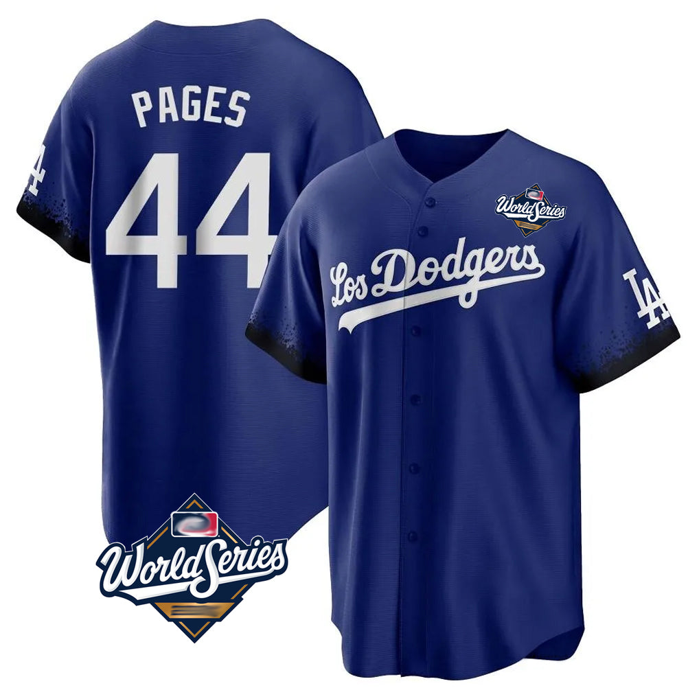 LA.Dodgers #44 Andy Pages Player Royal World Series City Connect Home Game Jdoa Stitched Jerseys