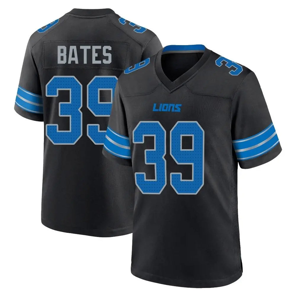 D.Lions #39 Jake Bates Player Black Alternate Home Game Jdoa Stitched Jerseys