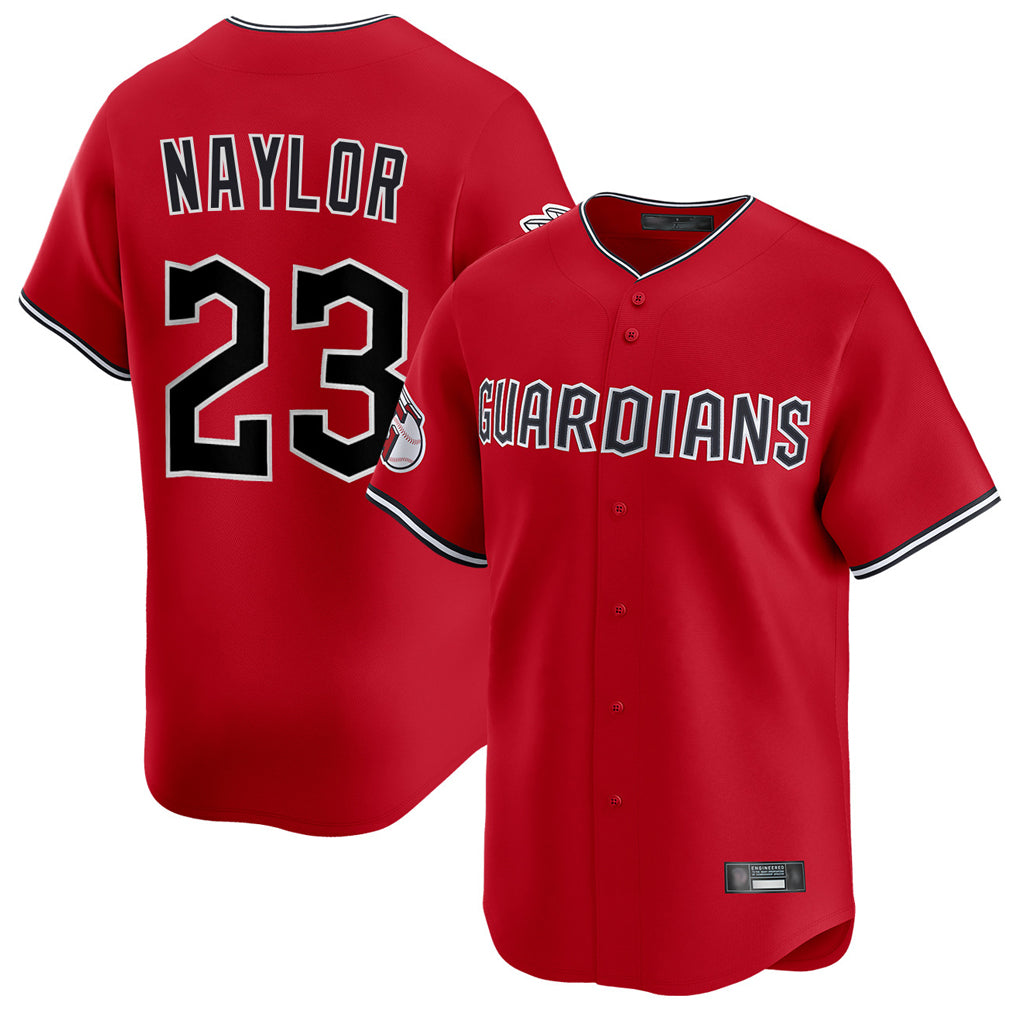 C.Guardians #23 Bo Naylor Player Red Limited Home Jdoa Stitched Jerseys