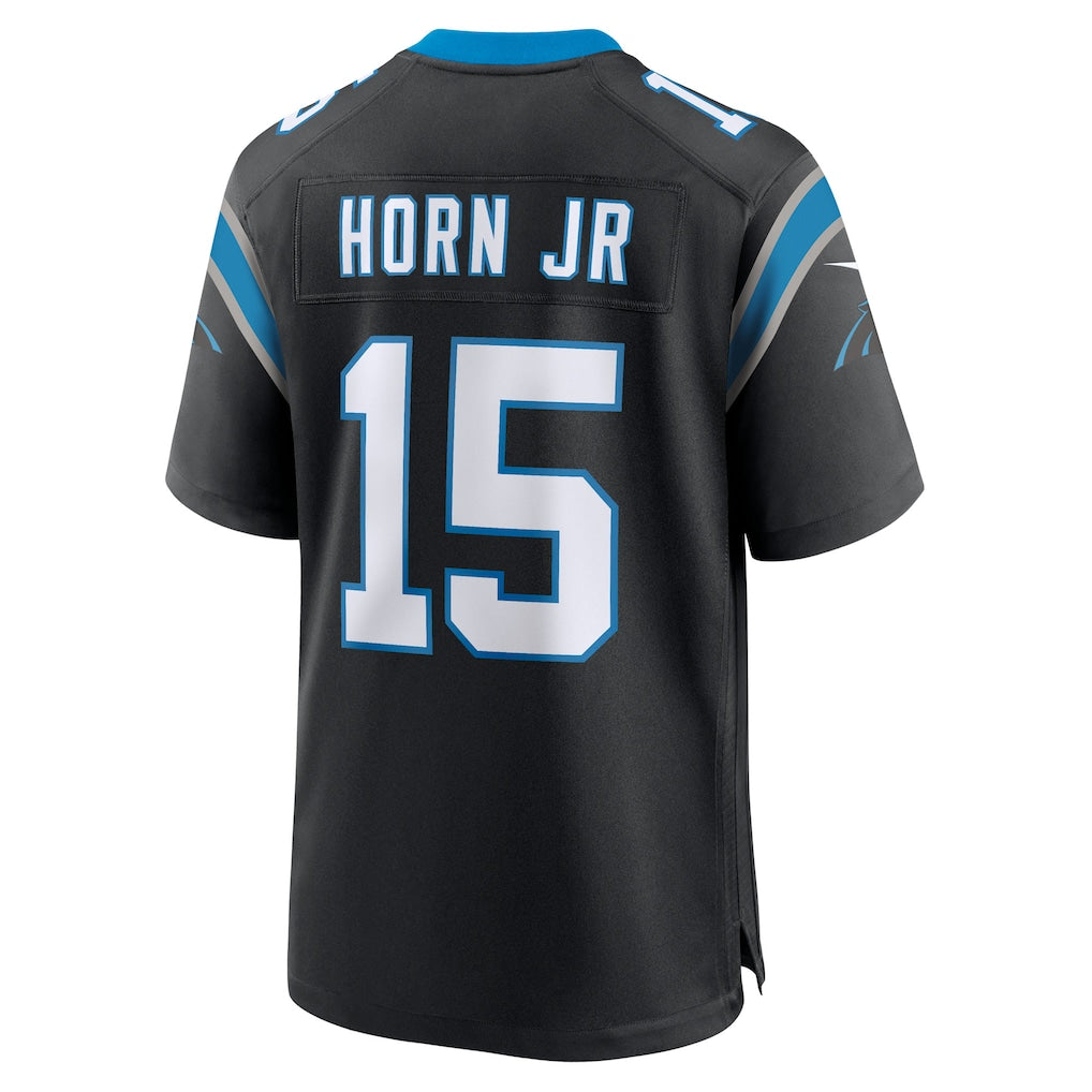 Jdoa C.Panthers #15 Jimmy Horn Jr Black Team Game Jersey