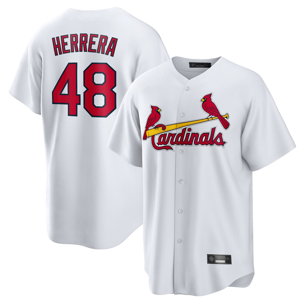 St. Louis Cardinals #48 Ivan Herrera Player White Home Game Jdoa Stitched Jerseys