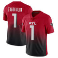 A.Falcons #1 Tua Tagovailoa Player Red Vapor Untouchable Limited Home Game Jdoa Stitched Jerseys