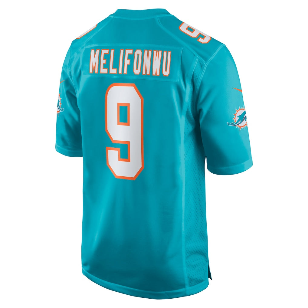 Jdoa M.Dolphins #9 Ifeatu Melifonwu Aqua Team Game Jersey