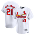 St. Louis Cardinals #21 Lars Nootbaar Player White Home Limited Jdoa Stitched Jerseys