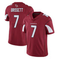 A.Cardinals #7 Jacoby Brissett Player Cardinal Vapor Limited Home Game  Jdoa Stitched Jerseys
