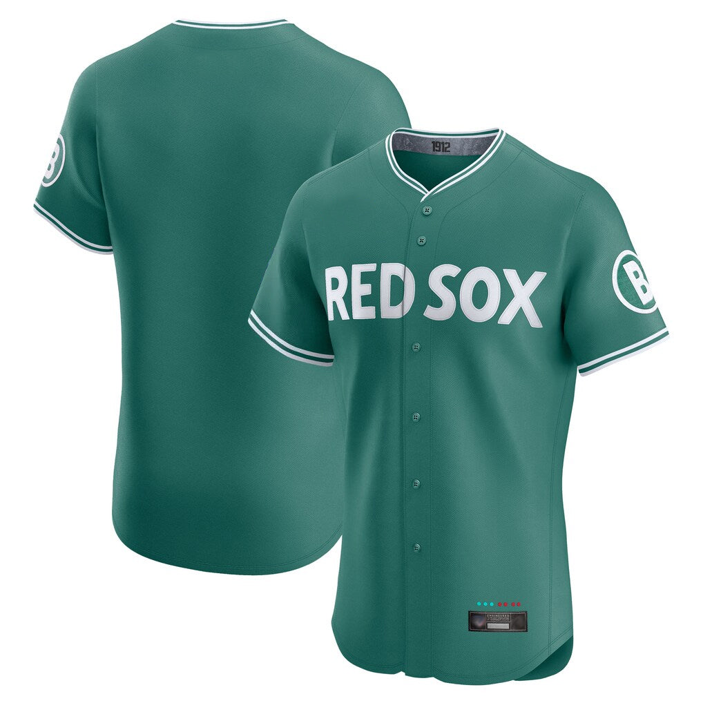 B.Red Sox ## Red Sox Blank Player Green City Connect Limited Elite Home Game Jdoa Stitched Jerseys