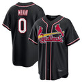 St. Louis Cardinals #0 Masyn Winn Player Black Carbon Fashio Game Jdoa Stitched Jerseys