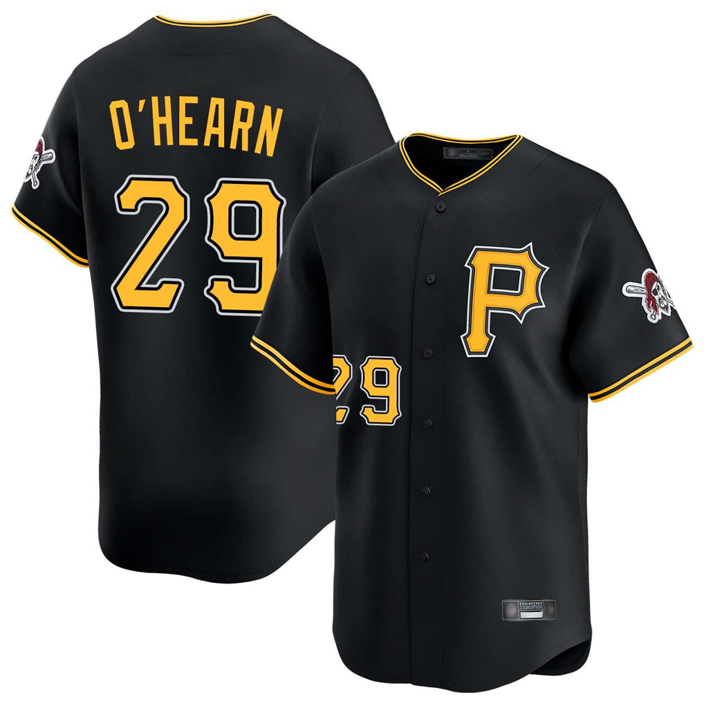 P.Pirates #29 Ryan O'Hearn Player Black Alternate Limited Game Jdoa Stitched Jerseys