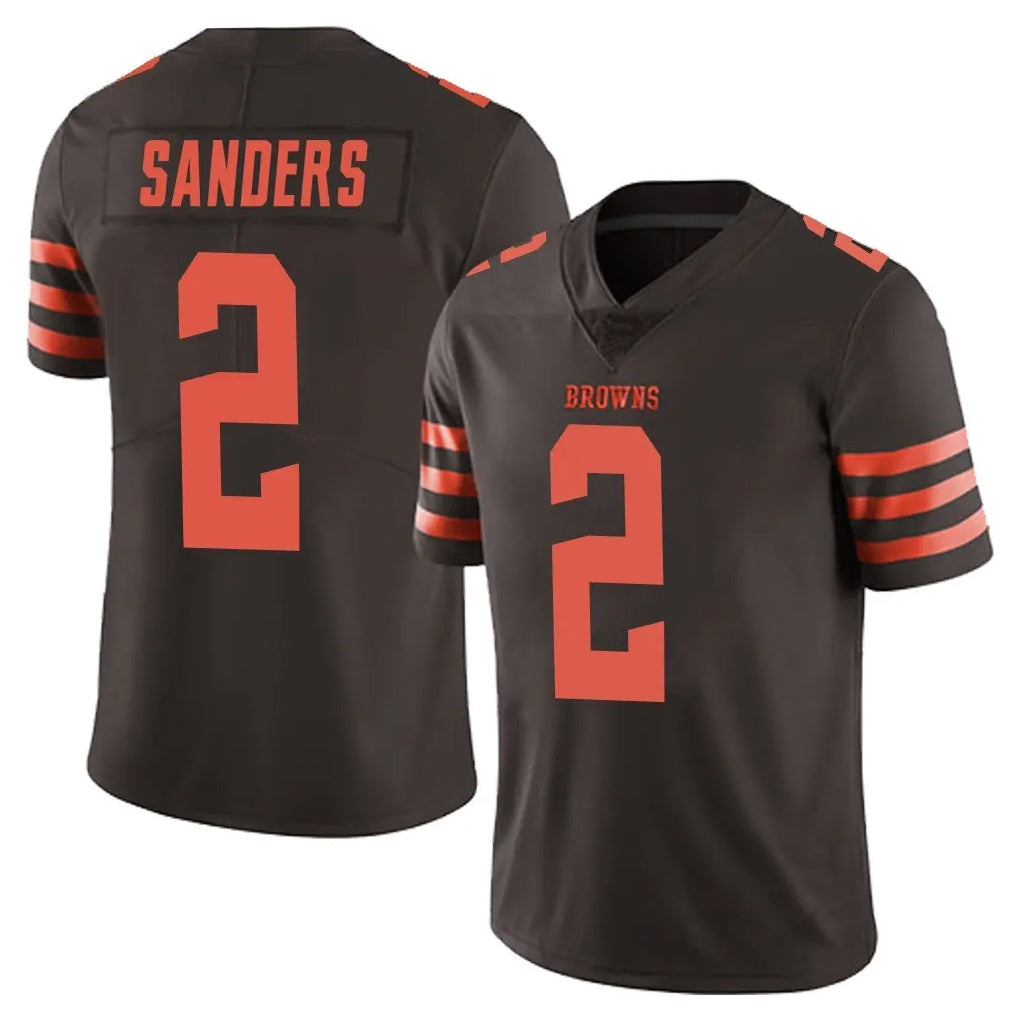 C.Browns #2 Shedeur Sanders Player Browns Color Rush Limited Home Game Jdoa Stitched Jerseys