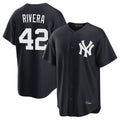 NY.Yankees #42 Mariano Rivera Player Navy Game Home Jdoa Stitched Jerseys