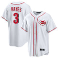C.Reds #3 Ke'Bryan Hayes Player White Game Home Jdoa Stitched Jerseys