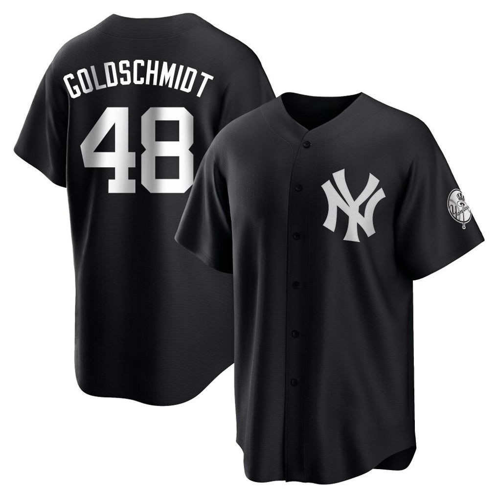 NY.Yankees #48 Paul Goldschmidt Player Black Game Jdoa Stitched Jerseys