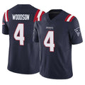 NE.Patriots #4 Craig Woodson Player Navy Limited Vapor F.U.S.E. Home Game Jdoa Stitched Jerseys