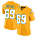 LA.Chargers #69 Cole Strange Player Gold Limited Vapor F.U.S.E. Home Game Stitched Jerseys