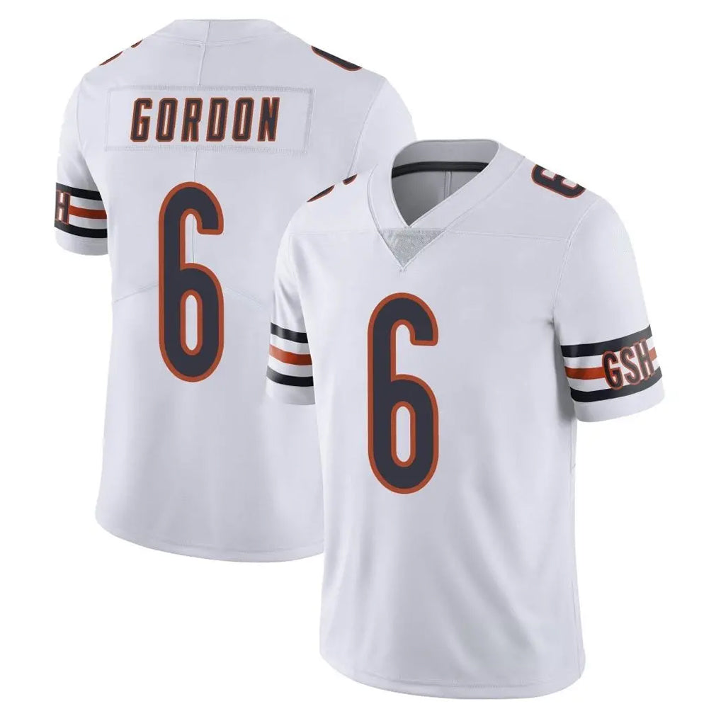 C.Bears #6 Kyler Gordon Player White Vapor Untouchable Limited Home Game Jdoa Stitched Jerseys