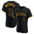 S.Diego Padres #3 Jackson Merrill Player Black Snake Skin City Home Limited Elite Jdoa Stitched Jerseys