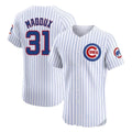 C.Cubs #31 Greg Maddux Player White Limited Elite Home Game Jdoa Stitched Jerseys