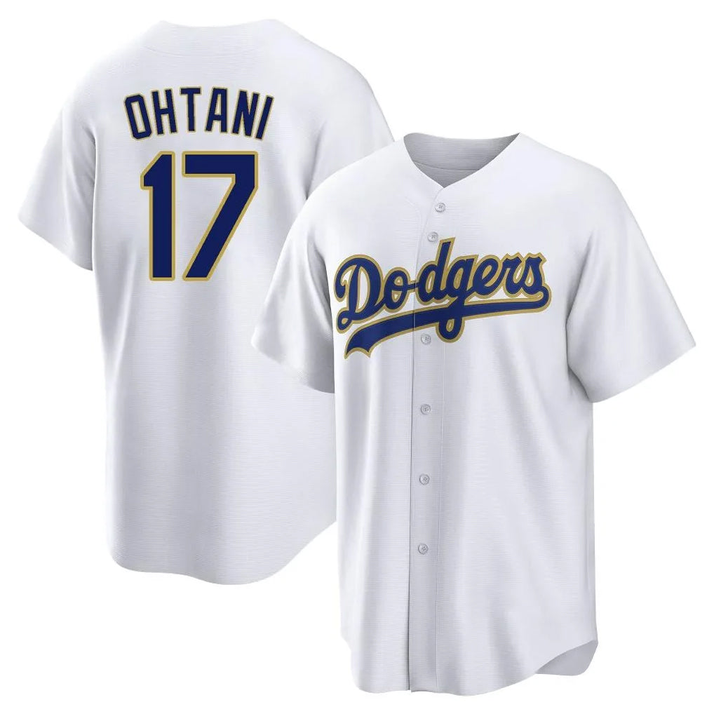 LA.Dodgers #17 Shohei Ohtani Player Gold White 2026 Collection Stadium Game Jdoa Stitched Jerseys