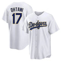 LA.Dodgers #17 Shohei Ohtani Player Gold White 2026 Collection Stadium Game Jdoa Stitched Jerseys