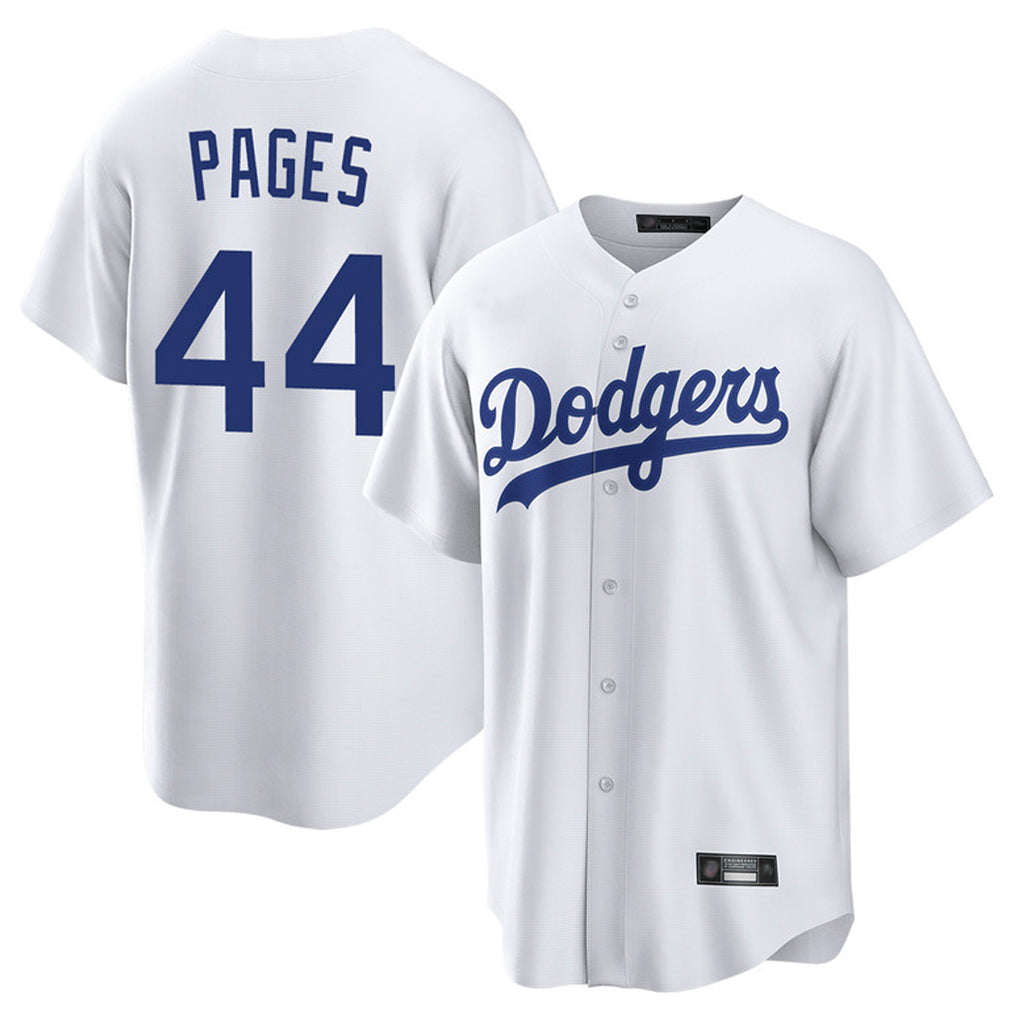 LA.Dodgers #44 Andy Pages Player White Game Home Jdoa Stitched Jerseys