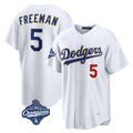 LA.Dodgers #5 Freddie Freeman Player Gold White World Series Meet 2026 Collection Stadium Limited Jdoa Stitched Jerseys