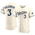 M.Twins #3 Harmon Killebrew Player Cream Home Limited Elite Jdoa Stitched Jerseys