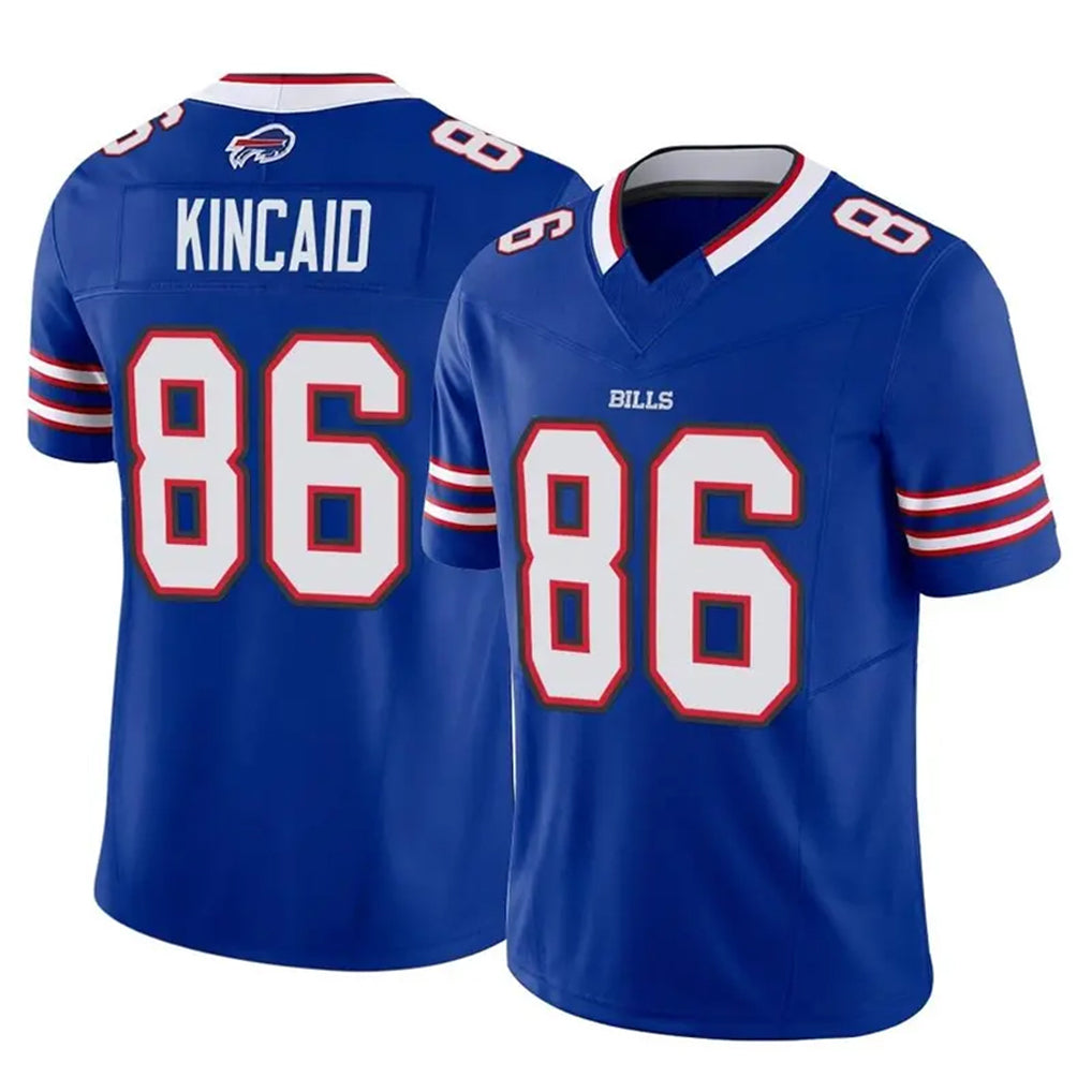 B.Bills #86 Dalton Kincaid Player Royal Vapor F.U.S.E. Limited Home Game Jdoa Stitched Jerseys