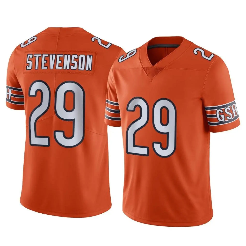 C.Bears #29 Tyrique Stevenson Player Orange Alternate Vapor Limited Home Game Jdoa Stitched Jerseys