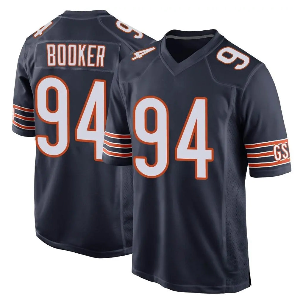 C.Bears #94 Austin Booker Player Navy Home Game Jdoa Stitched Jerseys