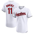 C.Guardians #11 Jose Ramirez Player White Limited Elite Home Jdoa Stitched Jerseys